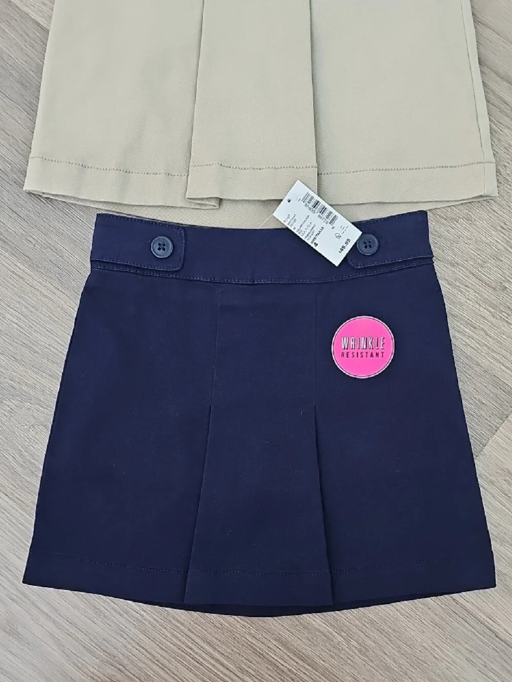 The Children's Place Girls' Skort in Navy and Khaki